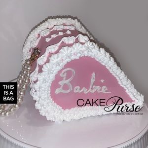 🎂👛💗Pink Fancy Cake Slice Cake Purse | Pink Cake Purse💗👛🎂